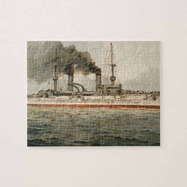 Puzzle S.M. Kreuzer "Furst Bismarck" de Grosse (H.M. (Horizontal)