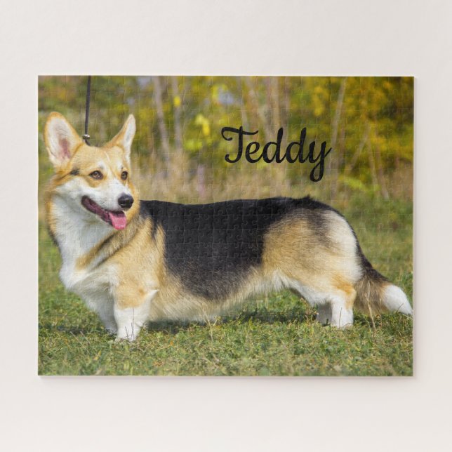 Puzzle Sable Cardigan Welsh Corgi Dog (Horizontal)
