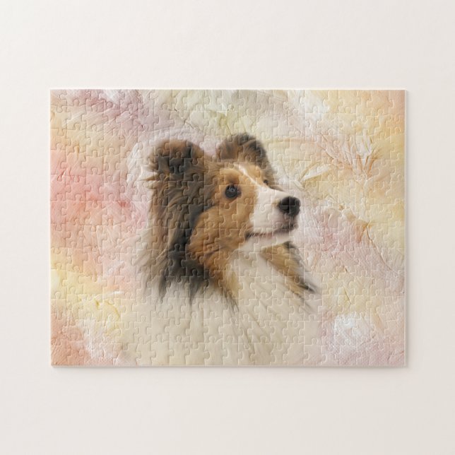Puzzle Sable Sheltie (Horizontal)