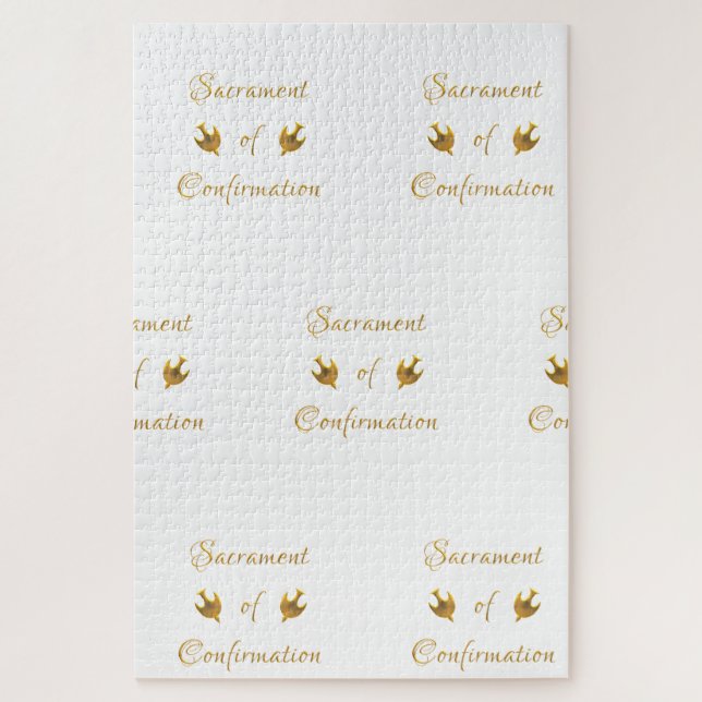 Puzzle Sacramento de oro de la confirmación y el Espíritu (Vertical)