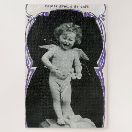Puzzle Sad Cherub Angel Print