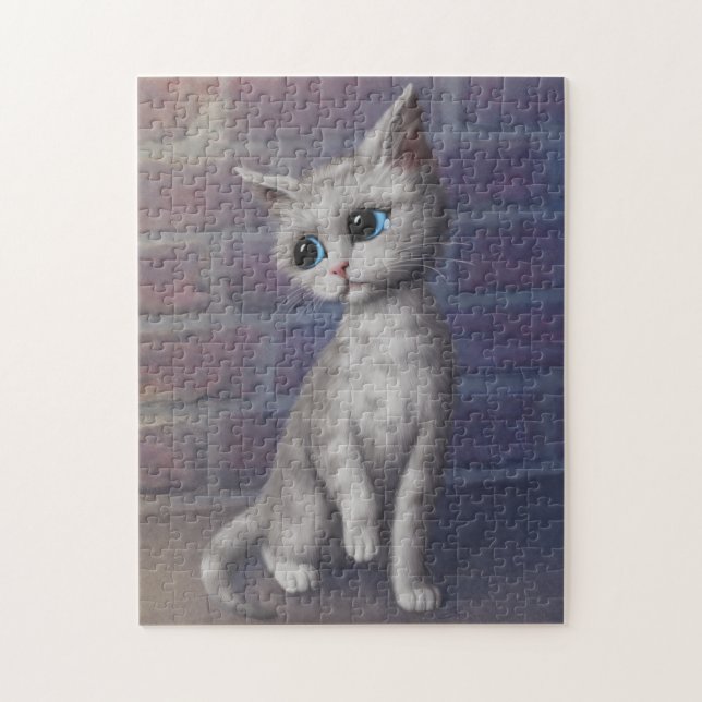 Puzzle Sad Kitty (Vertical)