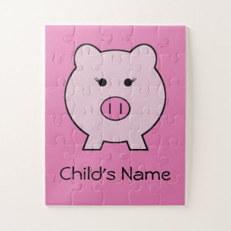 Puzzle Sadie el cerdo rosado ~ Cute Girly Kawaii