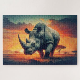 Puzzle Safari de Rhino Sunset