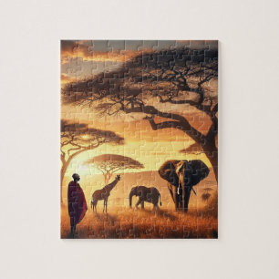 Puzzle Safari Sunset