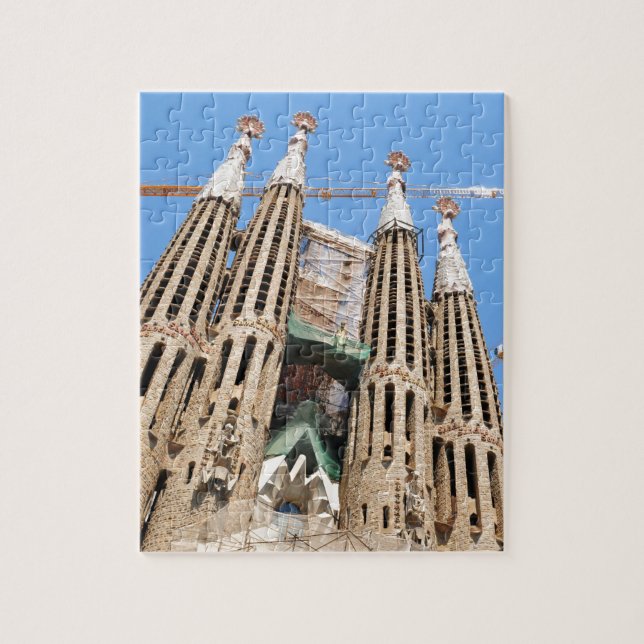 Puzzle Sagrada Familia en Barcelona, España (Vertical)