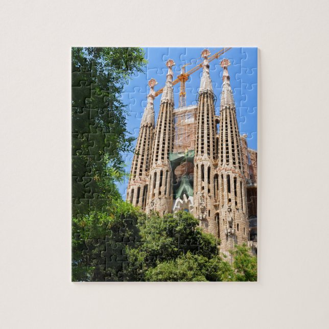 Puzzle Sagrada Familia en Barcelona, España (Vertical)