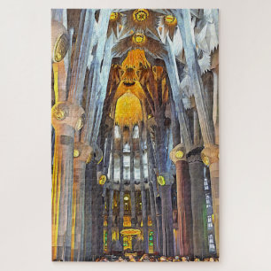 Puzzle Sagrada Familia. Interior. Ver 15.