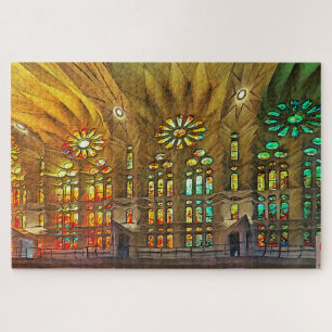 Puzzle Sagrada Familia. Interior. Ver 19.