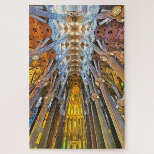 Puzzle Sagrada Familia. Interior. Ver 21.