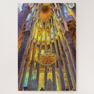 Puzzle Sagrada Familia. Interior. Ver 22.