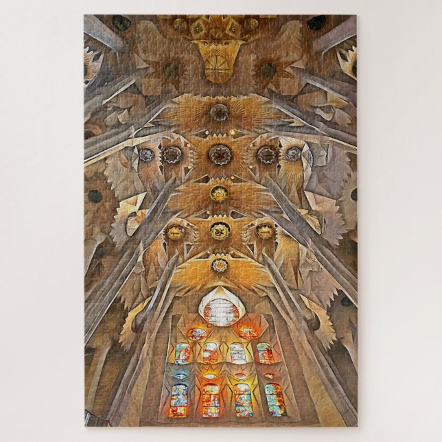 Puzzle Sagrada Familia. Interior. Ver 7. (Vertical)