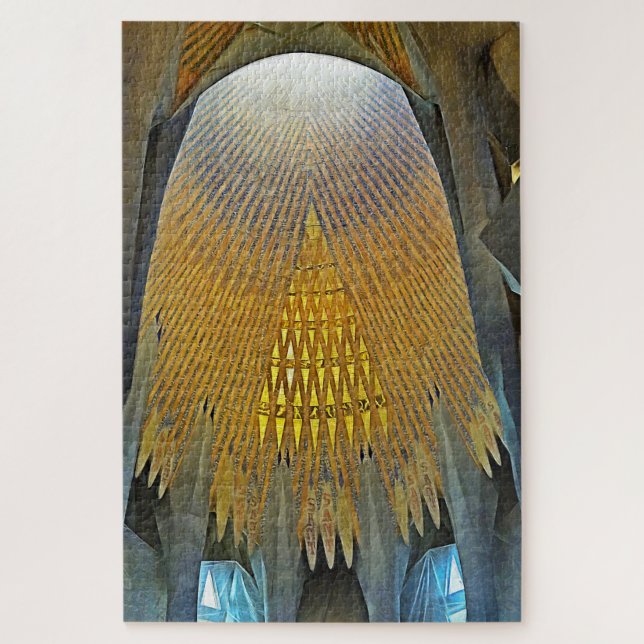 Puzzle Sagrada Familia. Interior. Vista 14. (Vertical)