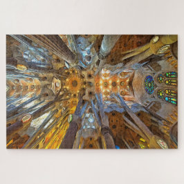 Puzzle Sagrada Familia. Interior. Vista 20.