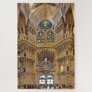 Puzzle Sagrada Familia. Interior. Vista 32.