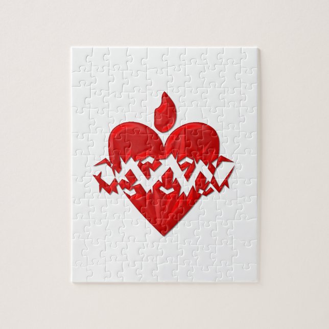 Puzzle Sagrado Corazón de Jesús "3-D" (Vertical)