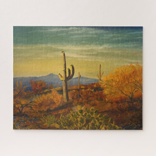 Puzzle Saguaro en el desierto de Arizona, por Gary Poling (Horizontal)