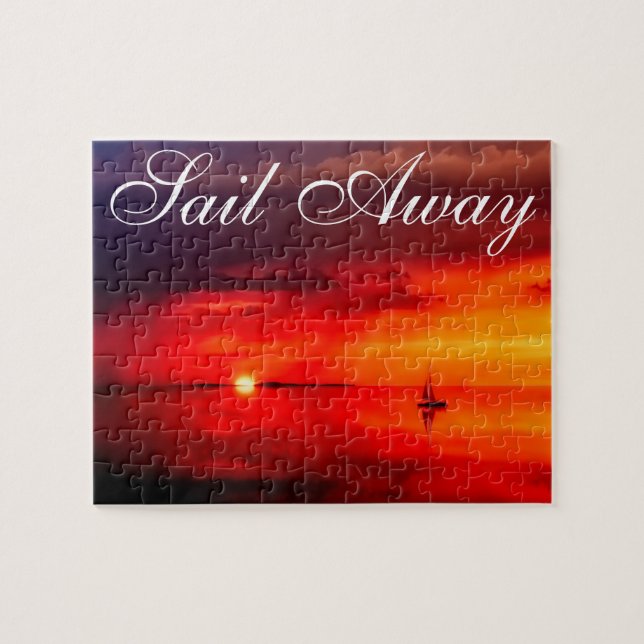 Puzzle Sail into the Sunset (Horizontal)