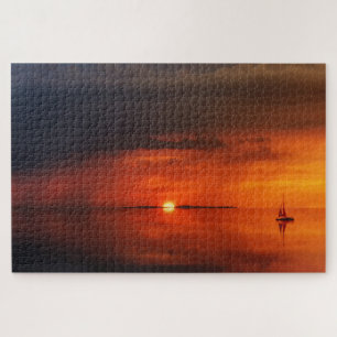Puzzle Sailboat Sunset