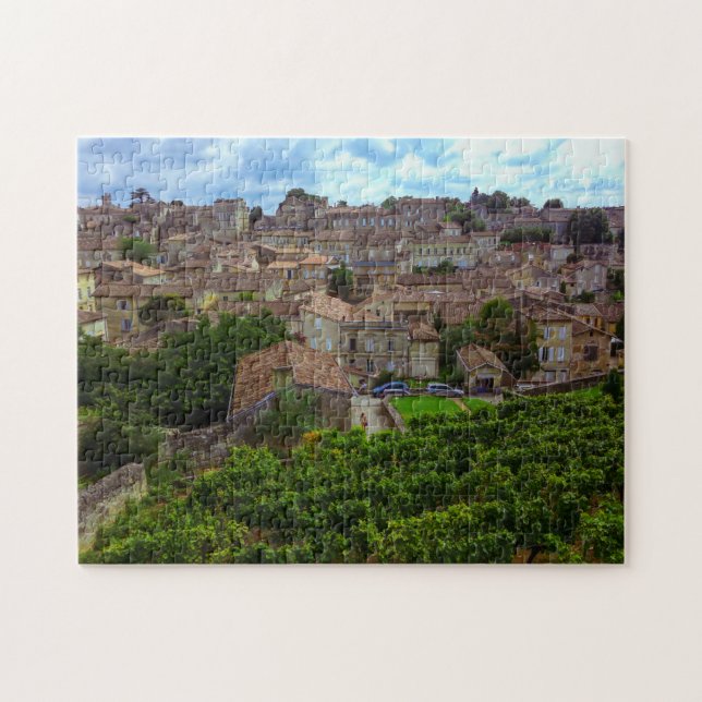 Puzzle Saint-Émilion Francia Arquitectura Gironda frances (Horizontal)