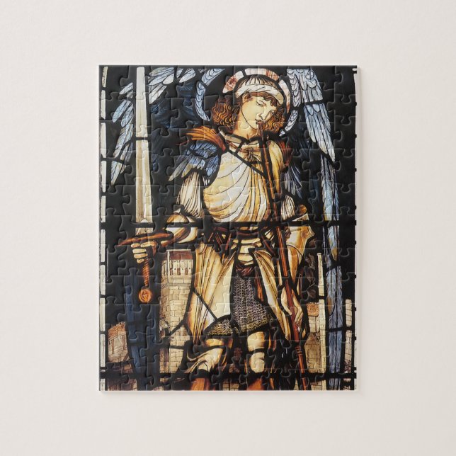 Puzzle Saint Michael por Sir Edward Coley Burne-Jones (Vertical)