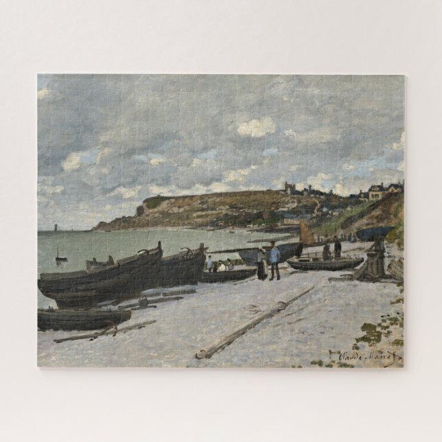 Puzzle Sainte-Adresse by Monet - Boats Sea Cloudy Sky (Horizontal)