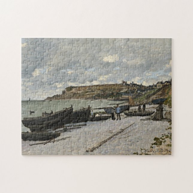 Puzzle Sainte-Adresse by Monet - Boats Sea Cloudy Sky (Horizontal)