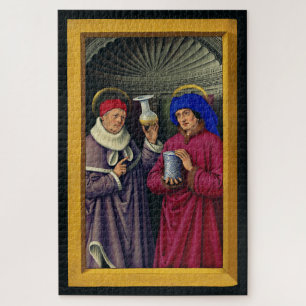 Puzzle Saints Cosmas and Damian de Jean Bourdichon