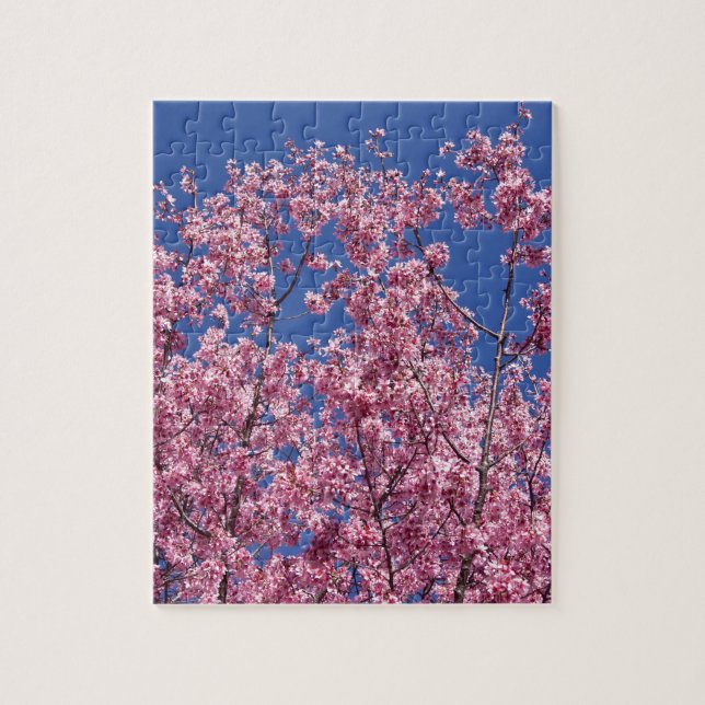 Puzzle Sakura Flor de Cerezo en el Azul (Vertical)