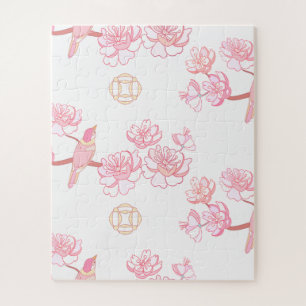 Puzzle Sakura, flor de la primavera, flor de cerezo