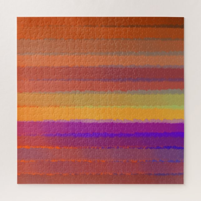 Puzzle Salado Del Amanecer Brillante Watercolor Pop De Ar (Vertical)