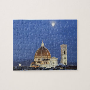 Puzzle Salida de la luna y Catedral de Florencia, Basílic