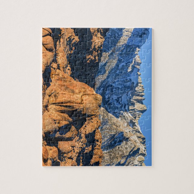 Puzzle Salida del sol de las montañas de Sierra Nevada y (Vertical)