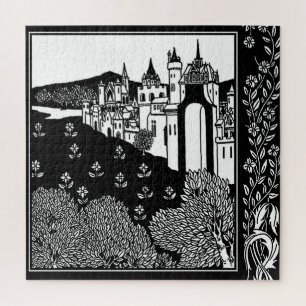 Puzzle “Saliendo de la Abadía” de Aubrey Beardsley
