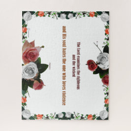 Puzzle Salmo 11:5, No hay violencia