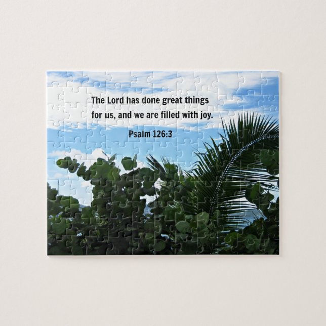 Puzzle Salmo 126:3 El Señor ha hecho grandes cosas. (Horizontal)