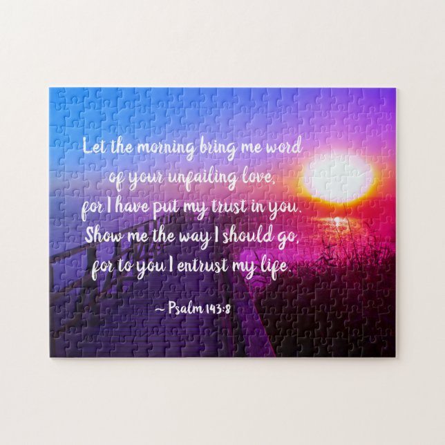 Puzzle Salmo 143:8 Palabra de tu amor inquebrantable, las (Horizontal)