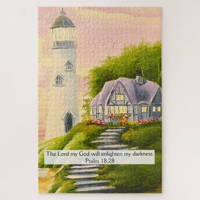 Puzzle Salmo 18:28 (Vertical)