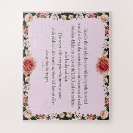 Puzzle Salmo 1 Arte de las Escrituras Camino de los Justo