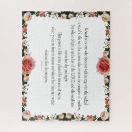 Puzzle Salmo 1 Camino de arte de las escrituras de los ju