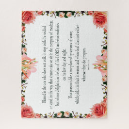 Puzzle Salmo 1, no camina al paso de los malvados,