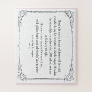 Puzzle Salmo 1, no camina al paso de los malvados,