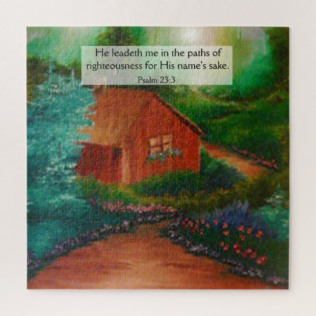 Puzzle Salmo 23:3 (Vertical)