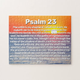Puzzle Salmo 23 Biblia del Océano Rojo Sunset Verse