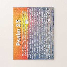 Puzzle Salmo 23 Biblia del Océano Rojo Sunset Verse