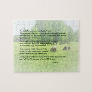 Puzzle Salmo 23 el señor Is My Shepherd