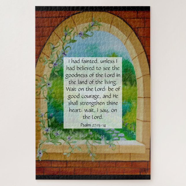 Puzzle Salmo 27:13-14 (Vertical)