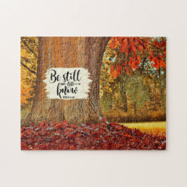 Puzzle Salmo 46:10 Be Still and Know, Autumn Tree
