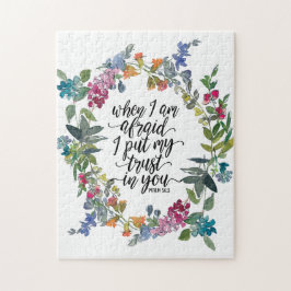 Puzzle Salmo 56:3 Cuando me temo que confío en ti