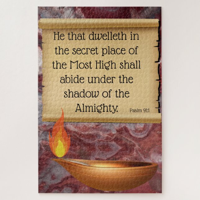 Puzzle Salmo 91:1 (Vertical)
